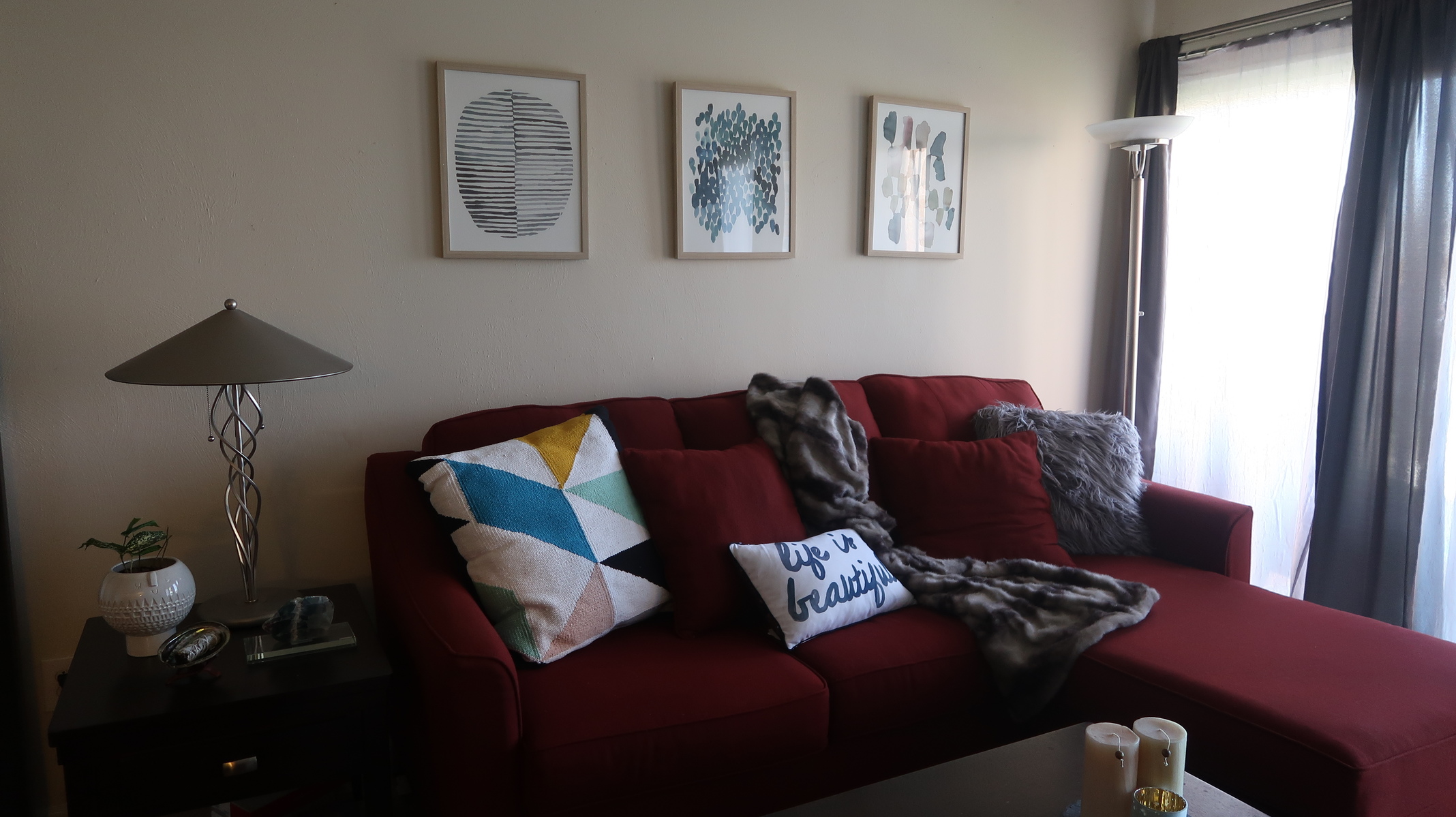 3 Ways To Work Around A Red Sofa When Styling Your Living Room Decor Naturally Glam