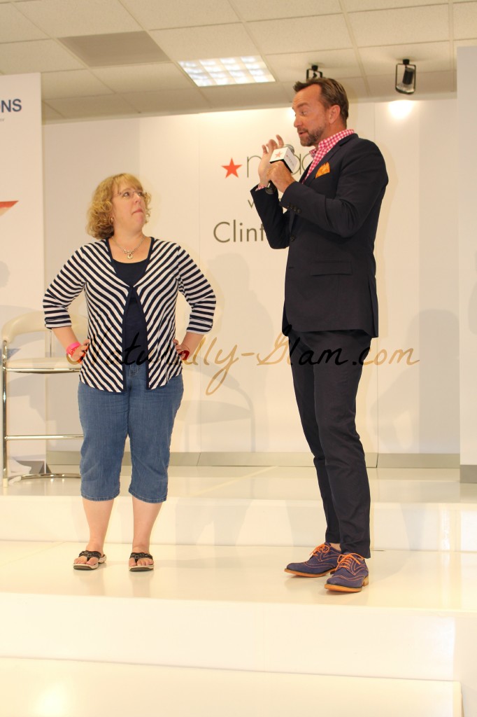 Attendee volunteered to have her outfit critiqued by Clinton Kelly