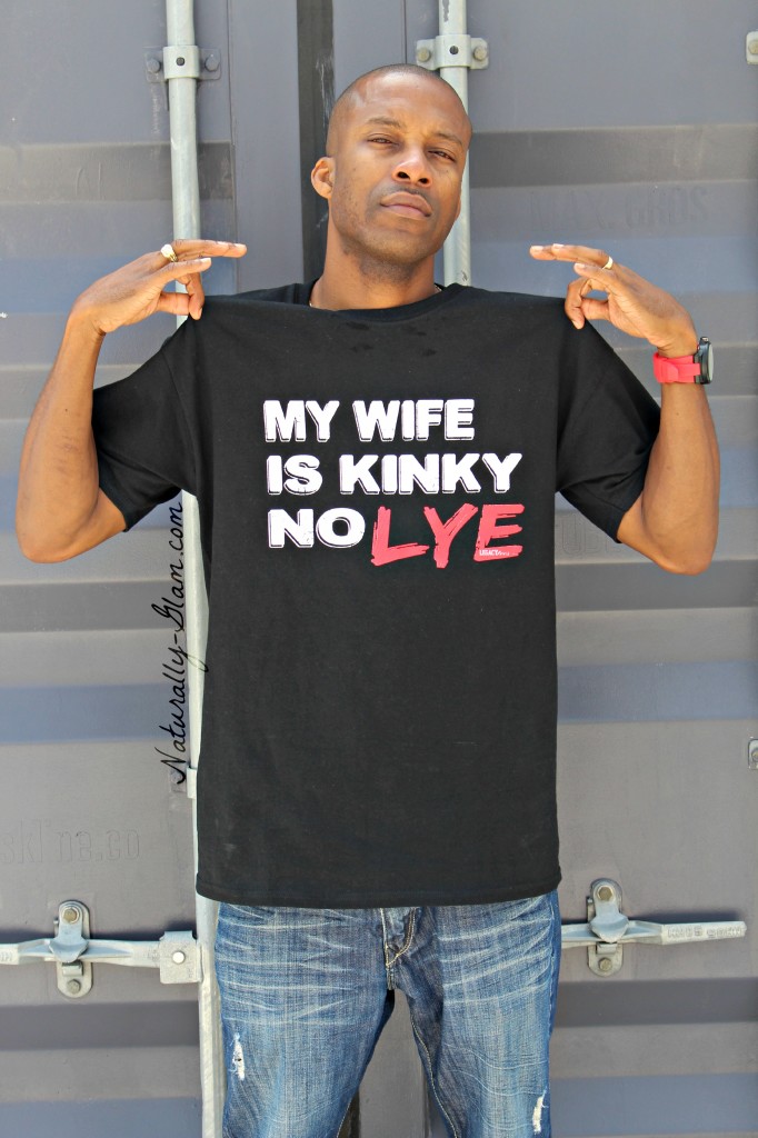 My Wife is Kinky No Lye graphic tee