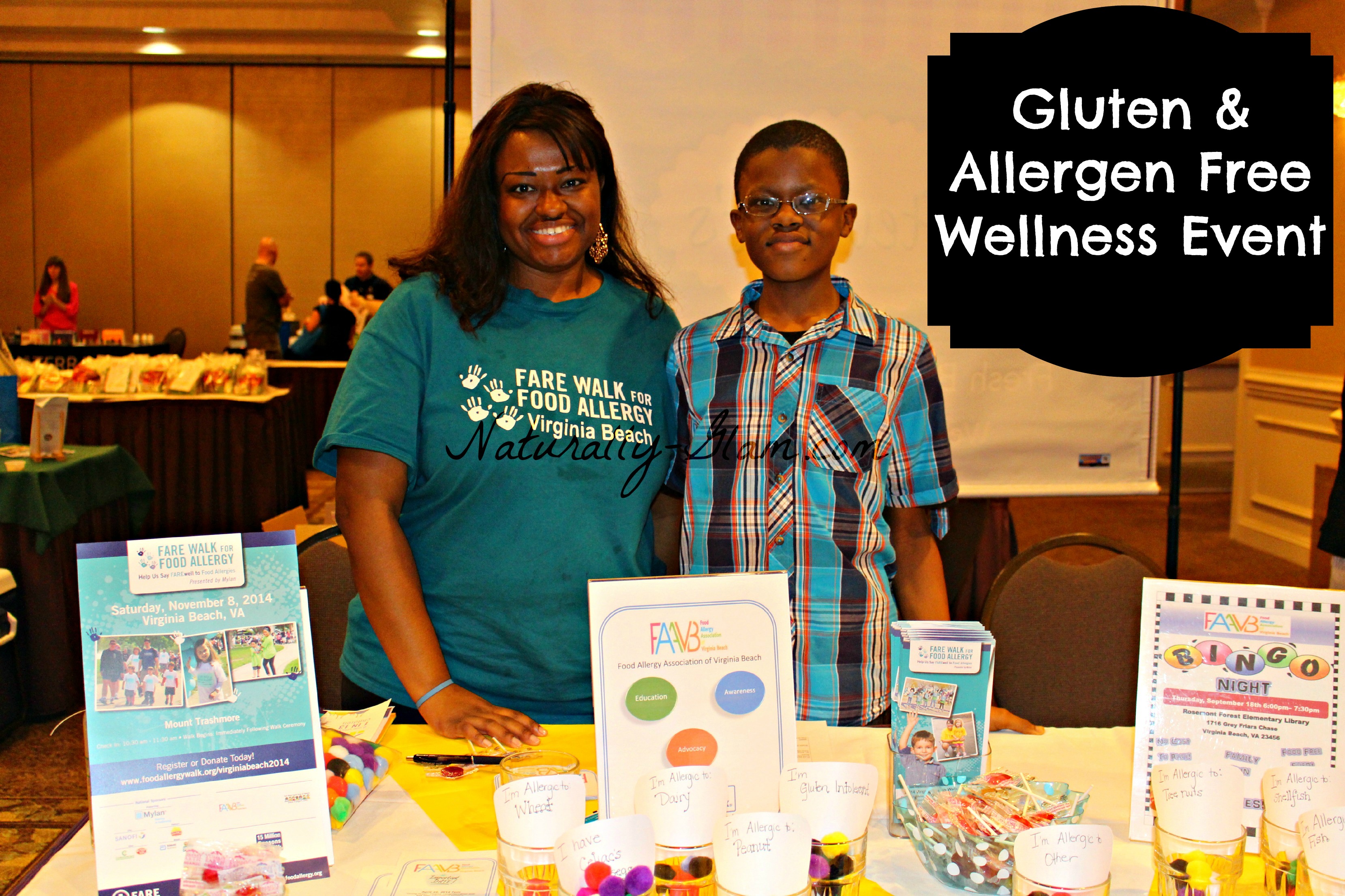 vendor at gluten and allergen free wellness event