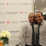 Jones Twins at the Nick Graham selfie stations at the Macy's Mens Style Event