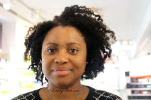 black woman after facial using Skin Inc products at Sephora