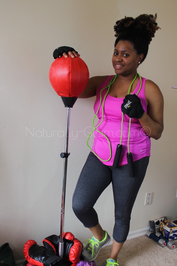 Boxing, weighted gloves, jump rope