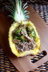 Vegan Teriyaki Chicken Pineapple Bowl