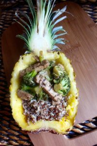 Vegan Teriyaki Chicken Pineapple Bowl