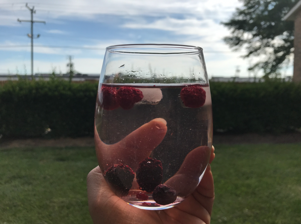 Berry infused water